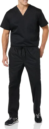Vista 3 de Tienda Essentials Pantalón médico elástico con cordón en la cintura para hombre