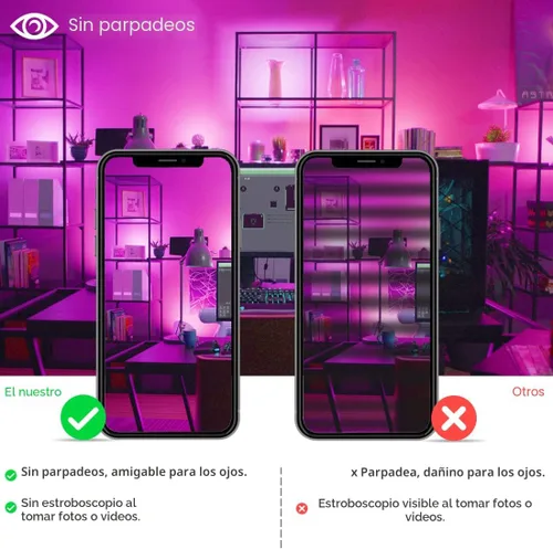 Vista 6 de Luz de inundación LED para exteriores de 30 W, equivalente a 3000 W, 3000 W, iluminación inteligente RGB de paisaje con control de aplicación