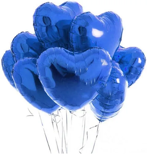 Vista 16 de 10 globos de papel de aluminio con forma de corazón de oro rosa, globos de helio, decoraciones de fiesta de cumpleaños, globos de boda para niños