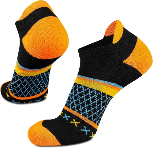 Vista 5 de Eallco Calcetines deportivos para mujer con suela acolchada, 6 pares
