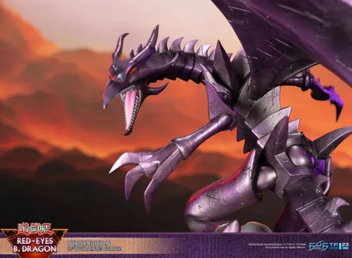 Vista 9 de First 4 Figures Red Eyes B. Dragon Purple Edition Estatua