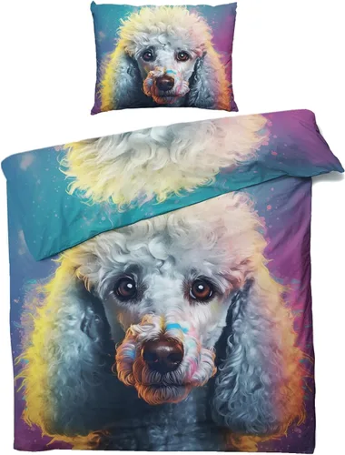 Vista 56 de Funda de edredón abstracta tamaño individual Juego de ropa de cama de arte colorido 2 piezas Funda de edredón con patrón de microfibra suave