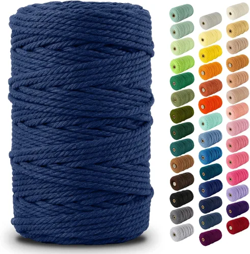Vista 162 de Nook Theory Hilo de macramé de 3mm 109 yardas - Cuerda de macramé suave de 4mm, 5mm perfecta para nudos - Suministros de macramé para colgadores