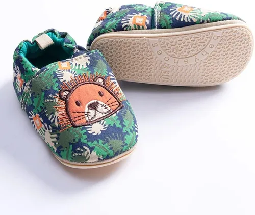 Vista 5 de LAFEGEN Zapatos para caminar para bebé, niño, niña, antideslizantes, suela suave, para bebés, recién nacidos, mocasines para primeros pasos