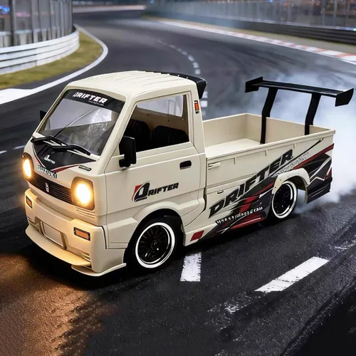 Vista 3 de WPL D14S RC Kei Truck con motor sin escobillas 2435 Control remoto Drift