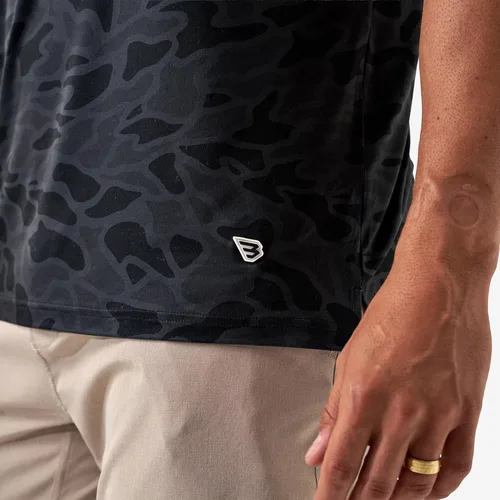 Vista 6 de BURLEBO Go to Tee - Camiseta ligera de rendimiento para hombre con protección solar UPF 50