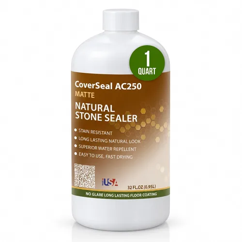 Vista 6 de CoverTec CoverSeal AC250 Matte Stone, Tile and Concrete Sealer 4 Oz