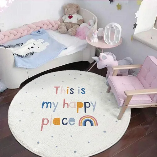 Vista 19 de Poowe ABC Animals - Alfombra de juego para niños, alfombra redonda educativa del alfabeto, suave, antideslizante, para el dormitorio de los niños