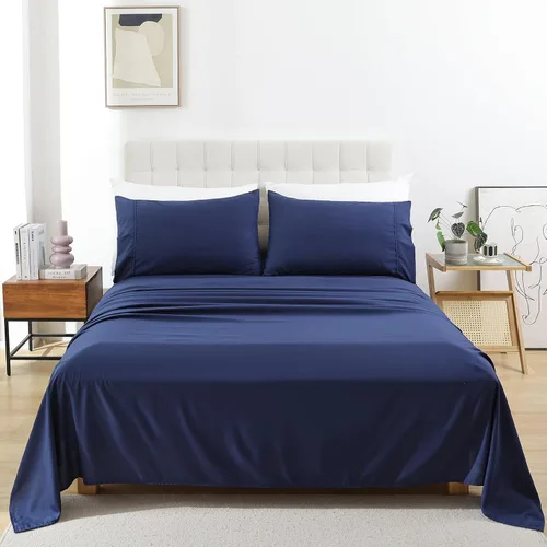 Vista 32 de Whitney Home Textile Juego de Sábanas Twin, Sábanas de Cama de Microfibra Suave de Hotel Tamaño Twin, Bolsillo Extra Profundo, Juego de Sábanas