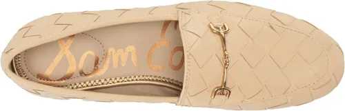Vista 5 de Sam Edelman Mocasines Loraine Glitz para mujer, Eggshell Woven