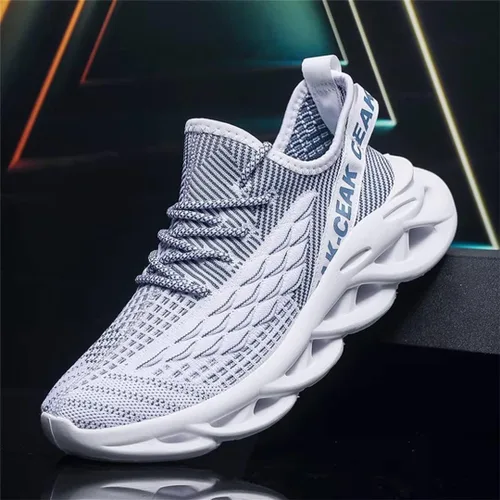 Vista 2 de GSLMOLN Zapatos deportivos para correr en carretera para hombre, antideslizantes, atléticos, de moda, para entrenamiento, gimnasio, correr, casual