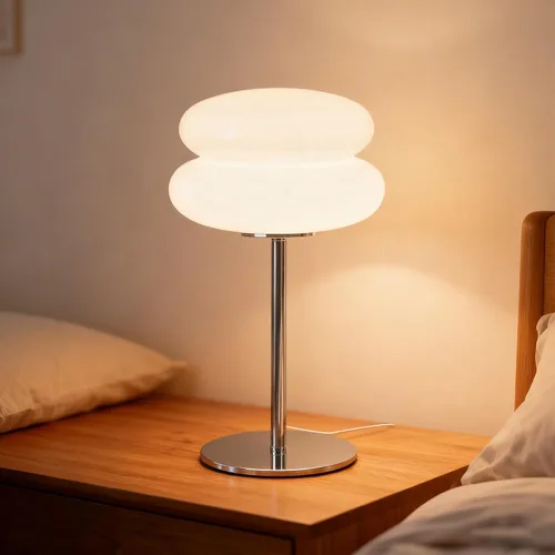 Vista 11 de Lámpara de hongo para dormitorio, lámpara medieval moderna de mesita de noche para mesitas de noche, lámparas pequeñas regulables vintage, lindas