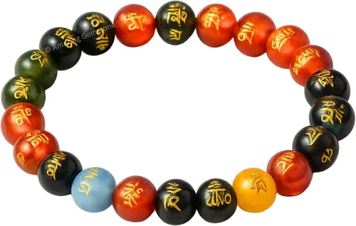 Vista 326 de Amazing Gemstone Crystal Bracelet for Women Men's Gifts - Protection Healing Crystal Bracelet - 8mm Gemstone Beaded Stretchable Bracelet Pulseras