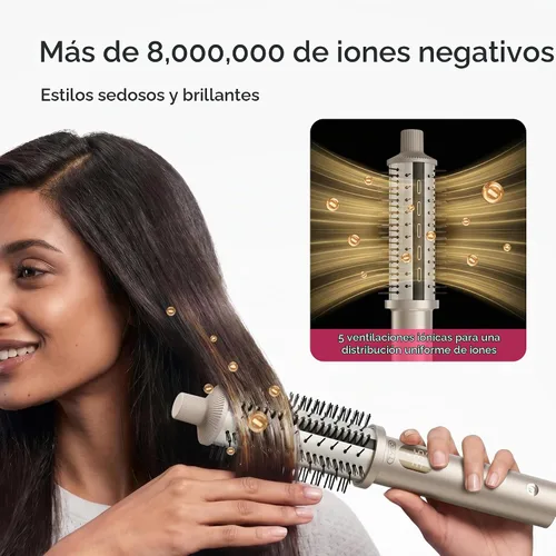 Vista 3 de TYMO STYLUX PRO - Cepillo térmico para rizar, cepillo redondo calentado