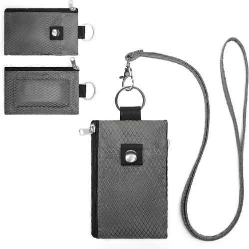 Vista 13 de SENDEFN Cartera delgada de piel con bloqueo RFID para tarjetas de crédito con bolsillo con cremallera