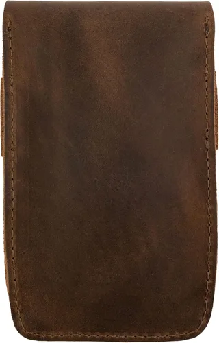 Vista 2 de Saddle & Hide Co., Caja de reloj individual hecha a mano de cuero de grano completo, protector de soporte, relojero, almacenamiento de vigilancia