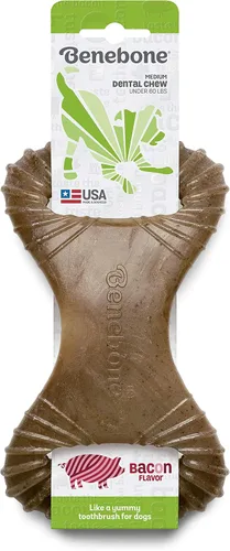 Vista 7 de Benebone Paquete de 4 juguetes masticables para perros para masticadores agresivos y duraderos para masticadores agresivos, tocino real