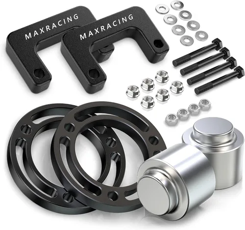 Vista 15 de MAXRACING - Kit de nivelación frontal de 1.5 pulgadas, espaciadores de elevación de puntales, para tracción de 2 y 4 llantas