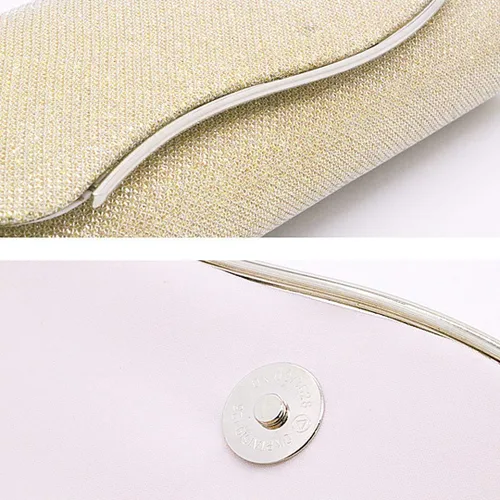 Vista 9 de Naimo - Deslumbrante bolsa pequeña de solapa, con cadena desmontable para eventos nocturnos.