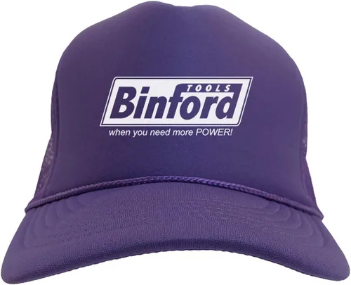 Vista 13 de Binford Tools - Sombrero de camionero divertido de dos tonos para TV Parody Beige/Marrón