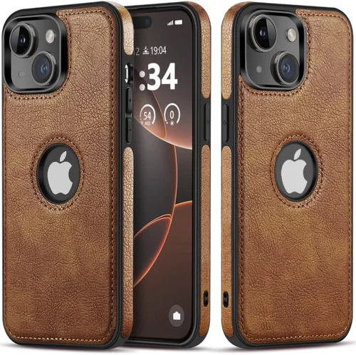 Vista 8 de Funda protectora de cuero de lujo con diseño único para iPhone 14, antideslizante, resistente a los arañazos, ultra delgada, funda protectora
