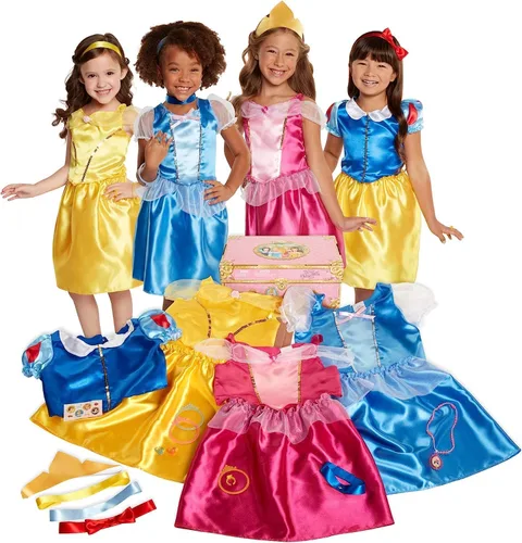 Vista 11 de Disney Frozen Elsa & Anna Sisters Dress Up Trunk Nuevo 2025 [Exclusivo de Amazon]