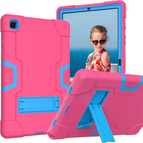 Vista 12 de Funda para Tablet de Samsung Galaxy Tab A7 10.4 2020, Funda Protectora de Alta Resistencia y a Prueba de Golpes de PC de Silicona con Soporte