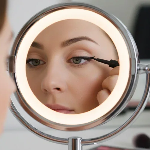 Vista 7 de JERDON Espejo de maquillaje iluminado con aumento 5X - Cromo - HL745CO