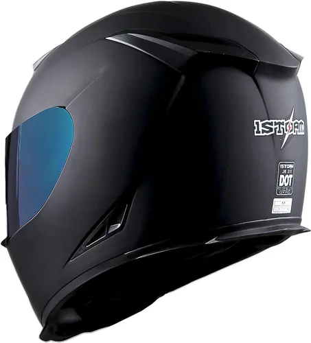 Vista 7 de 1Storm Casco integral para motocicleta Skull HJK311 + un escudo extra transparente + una película antivaho