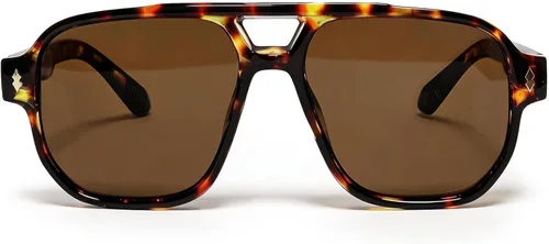 Vista 8 de VISOONE Retro Aviator Sunglasses for Men Women UV400 Vintage Shades