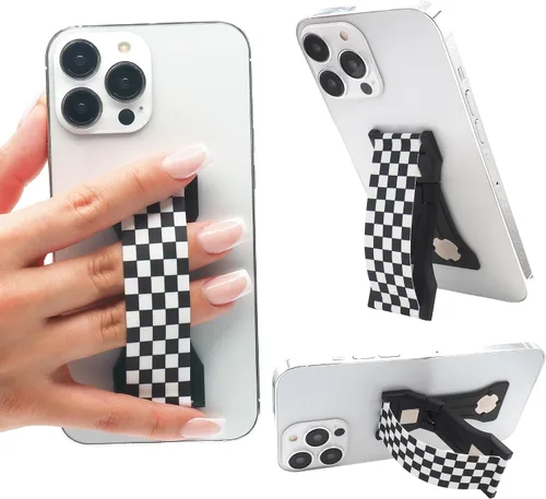 Vista 63 de LOVEHANDLE PRO Premium Phone Grip - Correa de silicona para teléfono - Soporte magnético para teléfono y soporte para teléfono inteligente y tableta