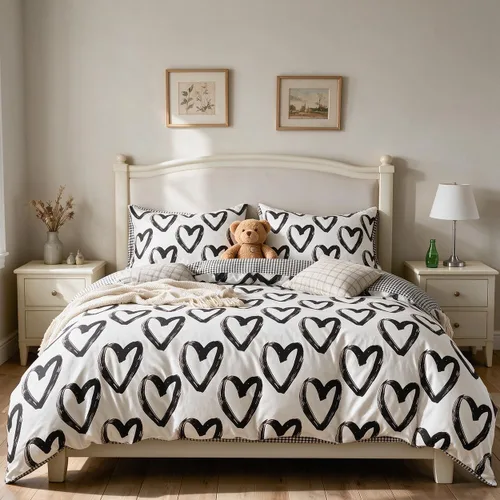 Vista 25 de CLOTHKNOW juego de edredón blanco de tamaño queen con volantes, ropa de cama de estilo granja, juegos de edredón shabby chic para todas las Volantes
