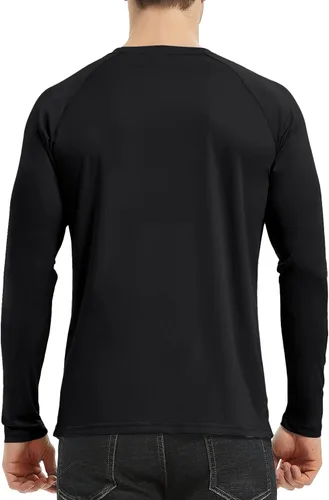 Vista 2 de Men's UPF 50+ Sun Protection Shirts Long Sleeve Dry Fit SPF Outdoor T-Shirts Hiking Running Fishing Swim Athletic Workout