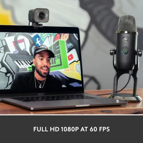 Vista 3 de Logitech Cámara web StreamCam Plus con soporte para trípode (grafito)