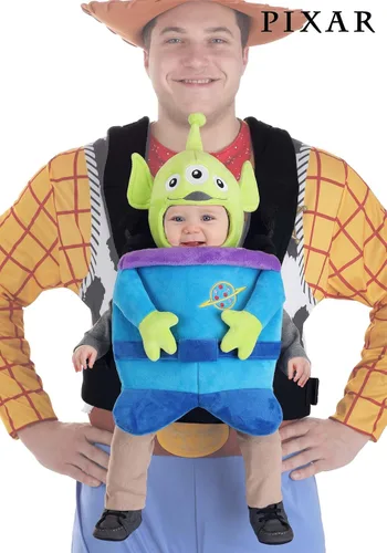 Vista 2 de Disney Toy Story Little Alien Space - Funda para portador de bebé, disfraz infantil de Halloween