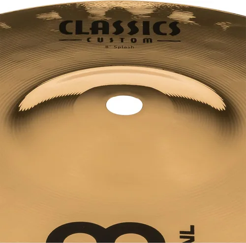 Vista 3 de Meinl - Platillo Splash de 8 pulgadas, clásicos, brillantes, fabricado en Alemania, (CC8S-B) Platillo para batería, acabado brillante B12 Bronce