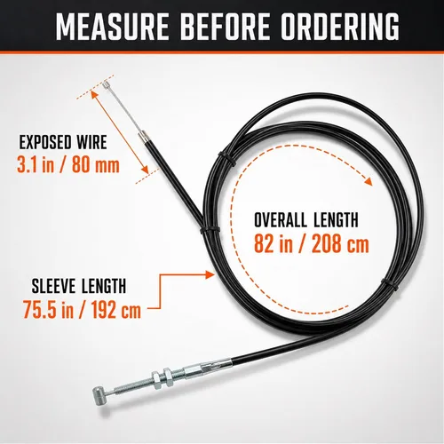 Vista 2 de Cable de acelerador universal de 75 pulgadas para Go Kart