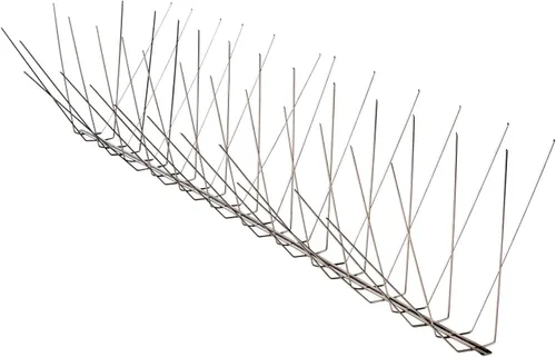 Vista 6 de Nixalite Pigeon Spike - Pico de acero inoxidable para pájaros (tiras de 10 pies, 5-2 pies)