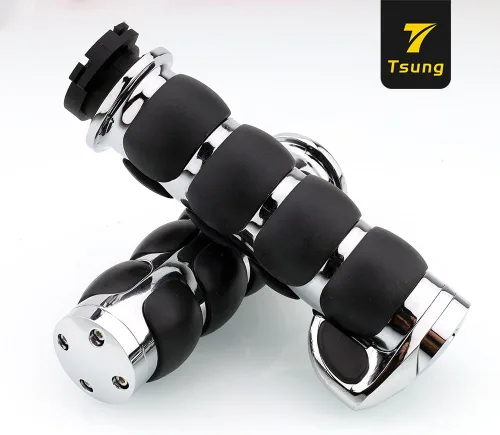 Vista 3 de TSUNG Empuñaduras de manillar 1 pulgada motocicleta 25MM acelerador mano agarre