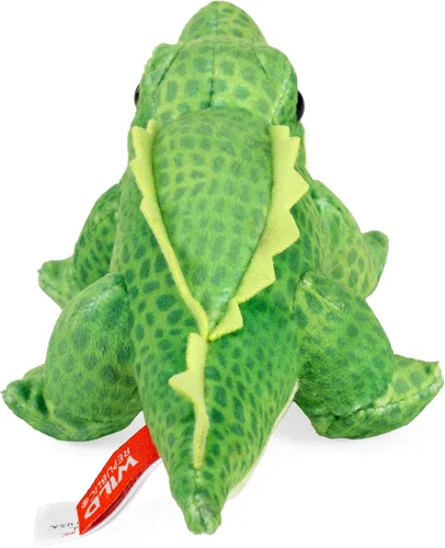 Vista 4 de Wild Republic Pocketkins - Aligátor ecológico, animal de peluche, 5 pulgadas, hecho de materiales reciclados, respetuoso con el medio ambiente