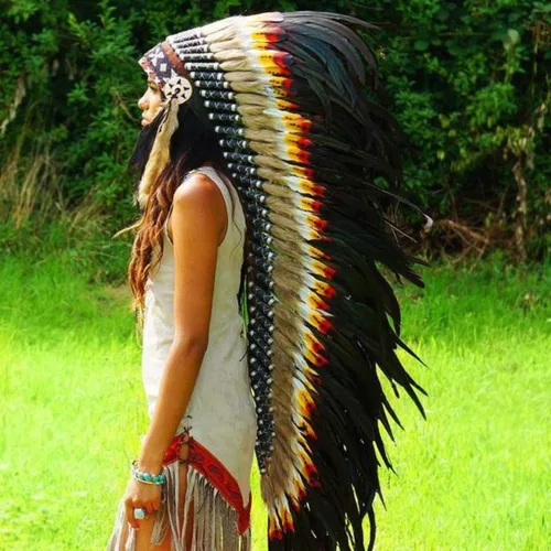Vista 2 de Novum Crafts Tocado de plumas Inspirado en indios nativos americanos Elige