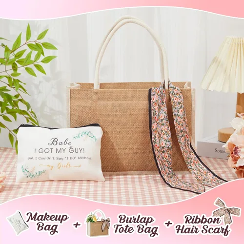Vista 4 de Flycalf Bolsas de mano de boda personalizadas, regalos para dama de honor, verano, playa, niñas, viaje, despedida de soltera, reutilizable, bolsa