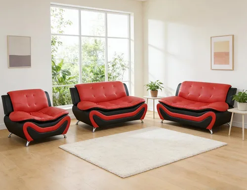 Vista 69 de Sofás de cuero para sala de estar, juego de sofá seccional, juego de 2 piezas de muebles para sala de estar, juego de sofá y sofá biplaza