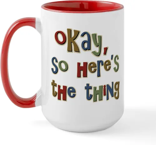 Vista 17 de CafePress Cattitude Funny Cat Saying Taza Grande de Café de Cerámica 15 oz (444 ml)