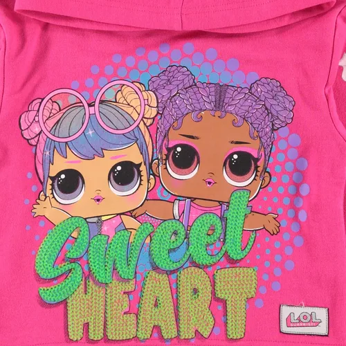 Vista 4 de L.O.L. Surprise! Sudadera con capucha estampada para niñas, tallas 4-20