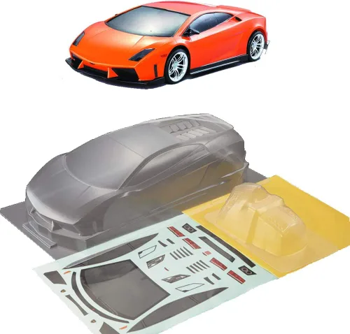 Vista 12 de 1/10 Escala RC Onroad Racing Drift Touring Car Transparente Lexan Carcasa Transparente (Challenger SRT8)