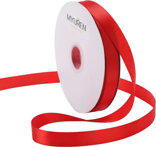 Vista 33 de Cinta de satén de poliéster blanco de doble cara de 1-1/2 pulgadas de ancho para manualidades, boda, envoltura de regalos, fabricación de lazos