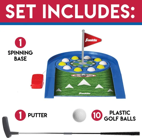 Vista 3 de Franklin Sports Juego de golf Spin N Putt