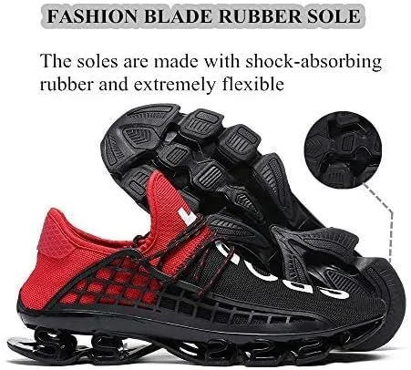 Vista 2 de XIDISO Zapatos deportivos de correr para hombre y mujer, con malla de malla, de moda, atléticos, tenis, deportes, cruz, casual, entrenamiento