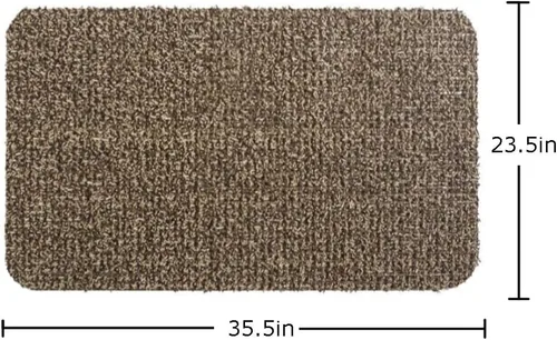 Vista 3 de Clean Machine 10377095 - Felpudo atrapador de suciedad de alto tráfico, 23.5 x 35.5 pulgadas, marrón